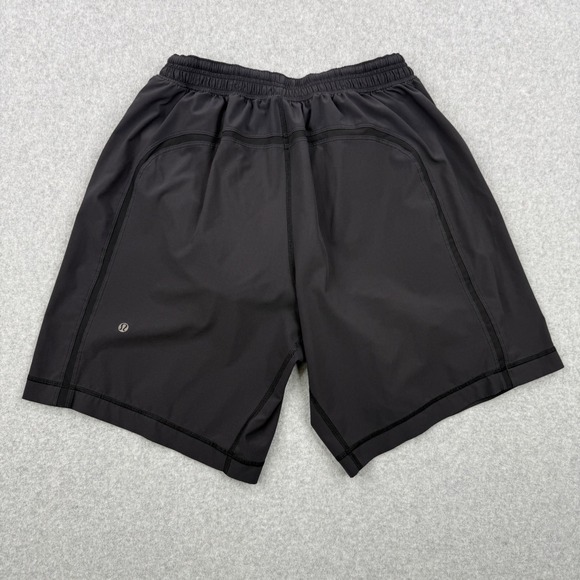 Lululemon Shorts Mens Large Black Pace Breaker Lined Gym Running 9" Inseam - Picture 4 of 15